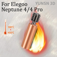 Bi Metal Heatbreak for Elegoo Neptune 4 Print Head Throat Elegoo Neptune 4 Pro Hotend 24V 50W 3d Printer Parts