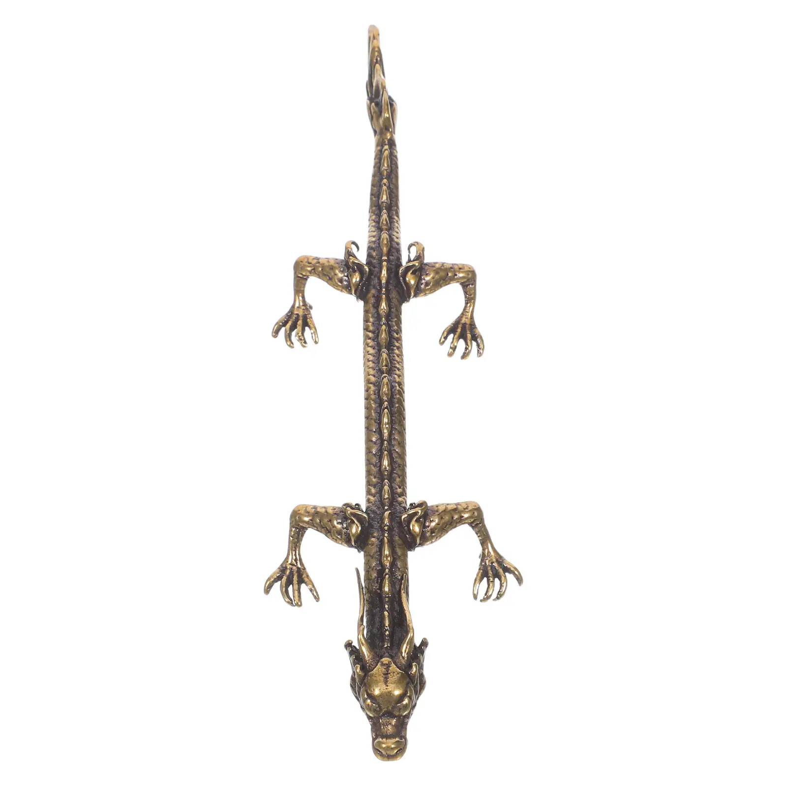 

Подставка для ручек в виде дракона, 1 шт., латунная, настольное украшение, золотистая, в ретро-стиле, декоративная, для дома, офиса, украшения чайного столика