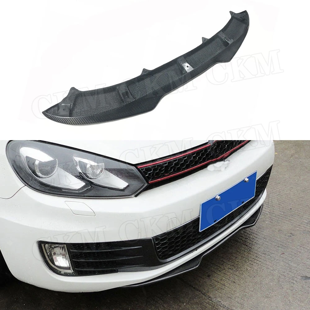 

Carbon Fiber / FRP Front Lip Bumper Spoiler Chin Splitters for Volkswagen VW Golf 6 VI MK6 GTI Only 2010-2013 Car Accessories