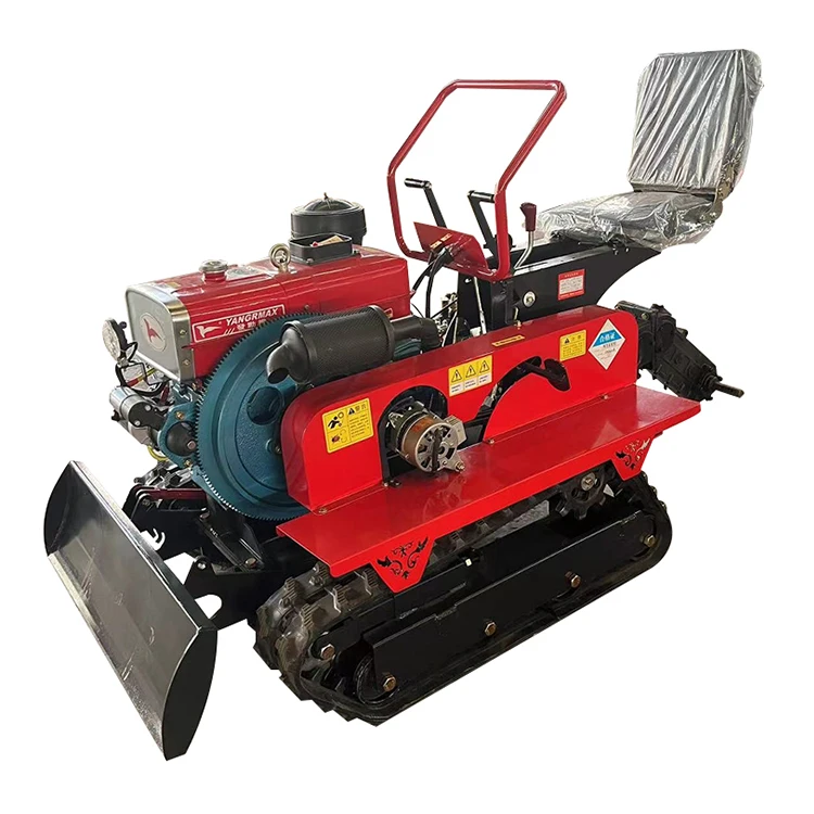 Rotary Tillage Agricultural Machinery Rotary Cultivator Mini Tiller Cultivator Farm Crawler Tractor