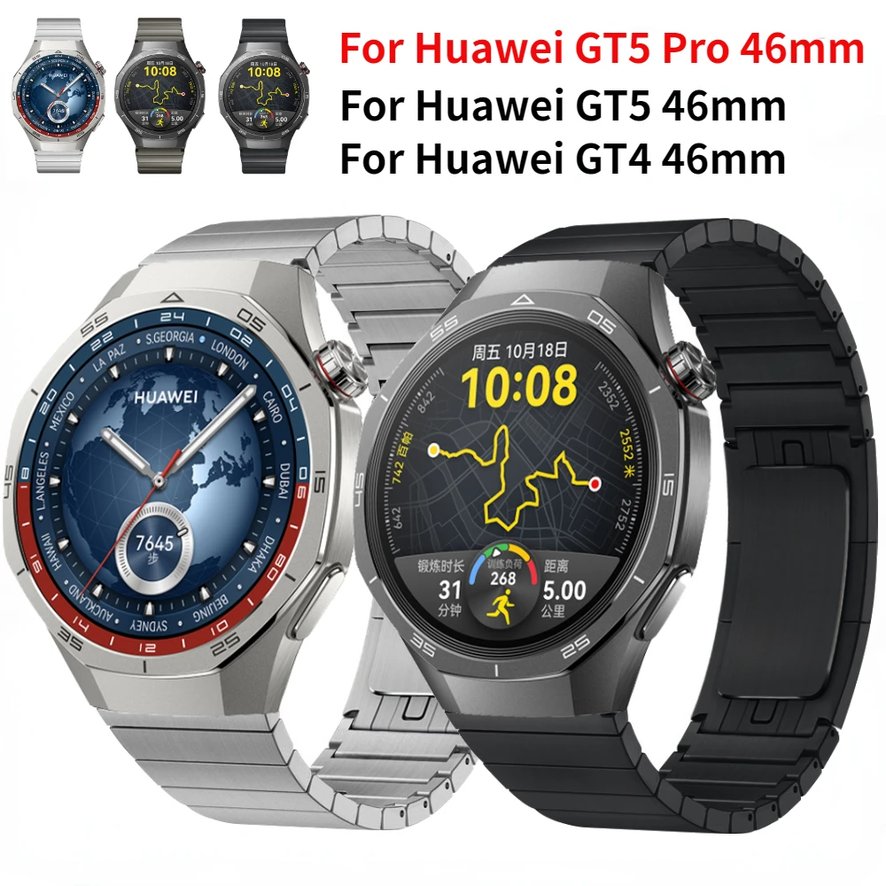 

Original Metal Strap for Huawei Watch GT5 Pro/GT5 4 46mm Business Replaceable Bracelet Correa for Huawei Watch 4 3 Pro/GT2 Band