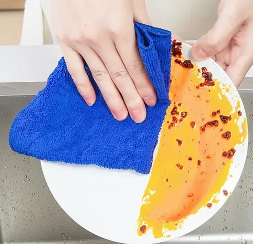 Microfiber Cleaning Cloth Cleaning Rag for Home Reusable, Lint Free, Scratch-Free and Highly Absorbent Towels for Kitchen Window