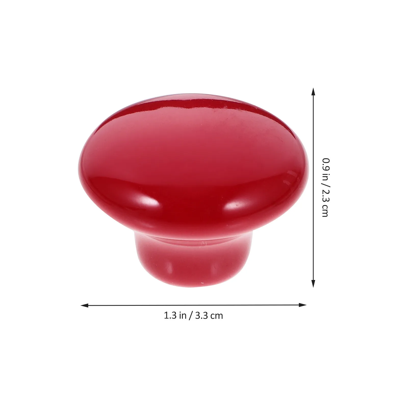 Red Round Ceramic Cabinet Knobs 5 Piece Set Drawer Door Wardrobe Dresser Kitchen Furniture Pull Handles