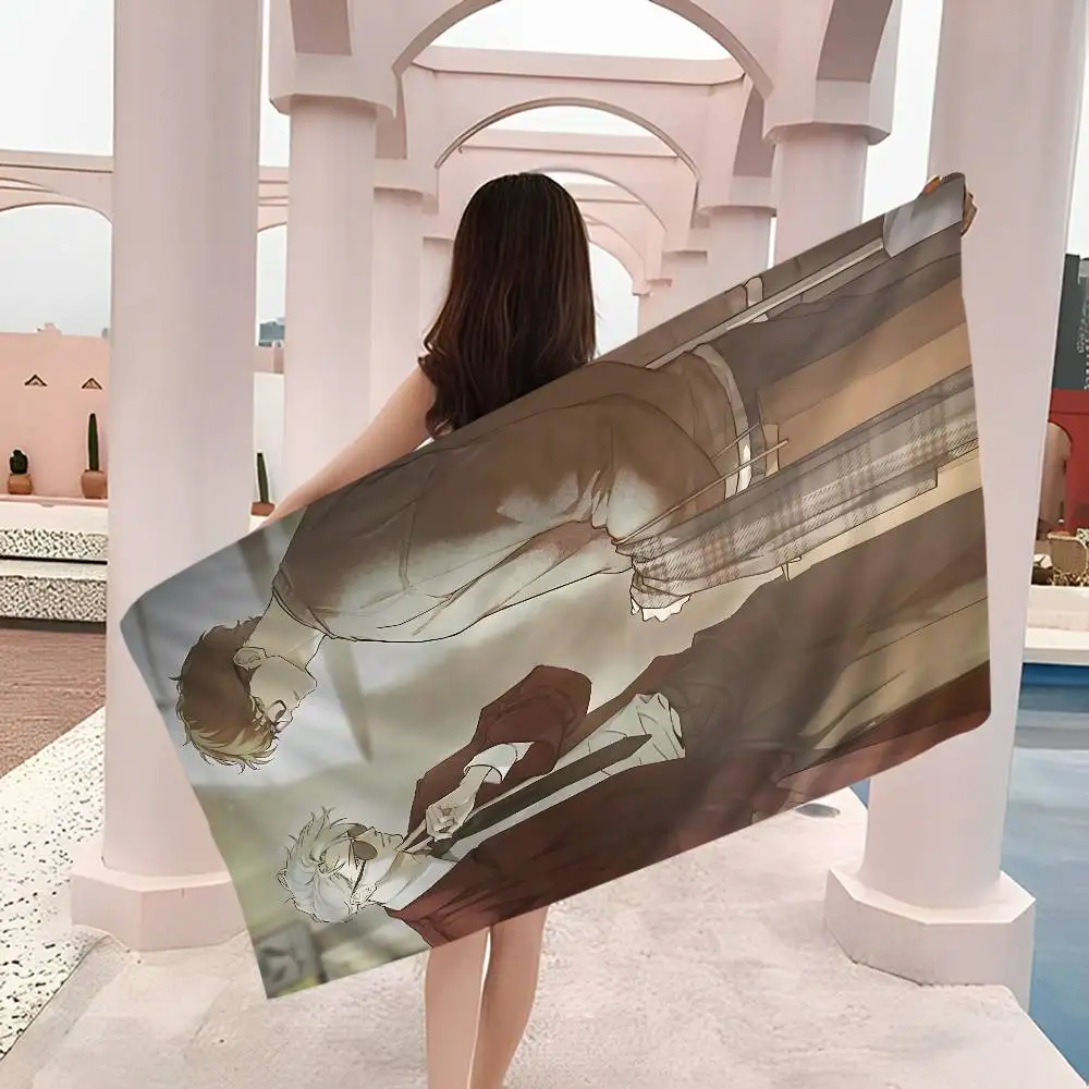 Nerd Project bl Anime Bath Towel Microfiber Soft Water Absorbing Breathable For Girl Kids Decorative Cartoon Beach Towel