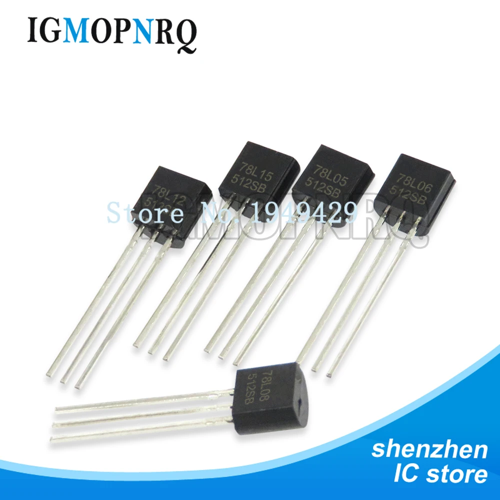 100PCS 78L05 78L06 78L09 TO92 78L12 78L15 78L33 79L05 79L12 79L15 TO-92 Transistor