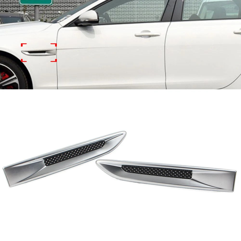 1 Pair Car Front Side Fender Air Vent Outlet Grille Trim For Jaguar XE F-Pace XF X260 2016 2017 2018 2019 2020 T4A7769 T4A7766