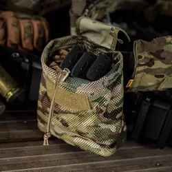 Emersongear Tactical Molle Mesh Dump Pouch Outdoor Drawstring Magazine Utility Foldable Recycle Bag Net Mag Pocket
