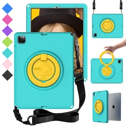 For Apple iPad Pro 12 9 inch 2022 2021 2020 2018 Case With Strap Tablet Cover for ipad pro 12.9 Heavy Kids EVA Shockproof Shell