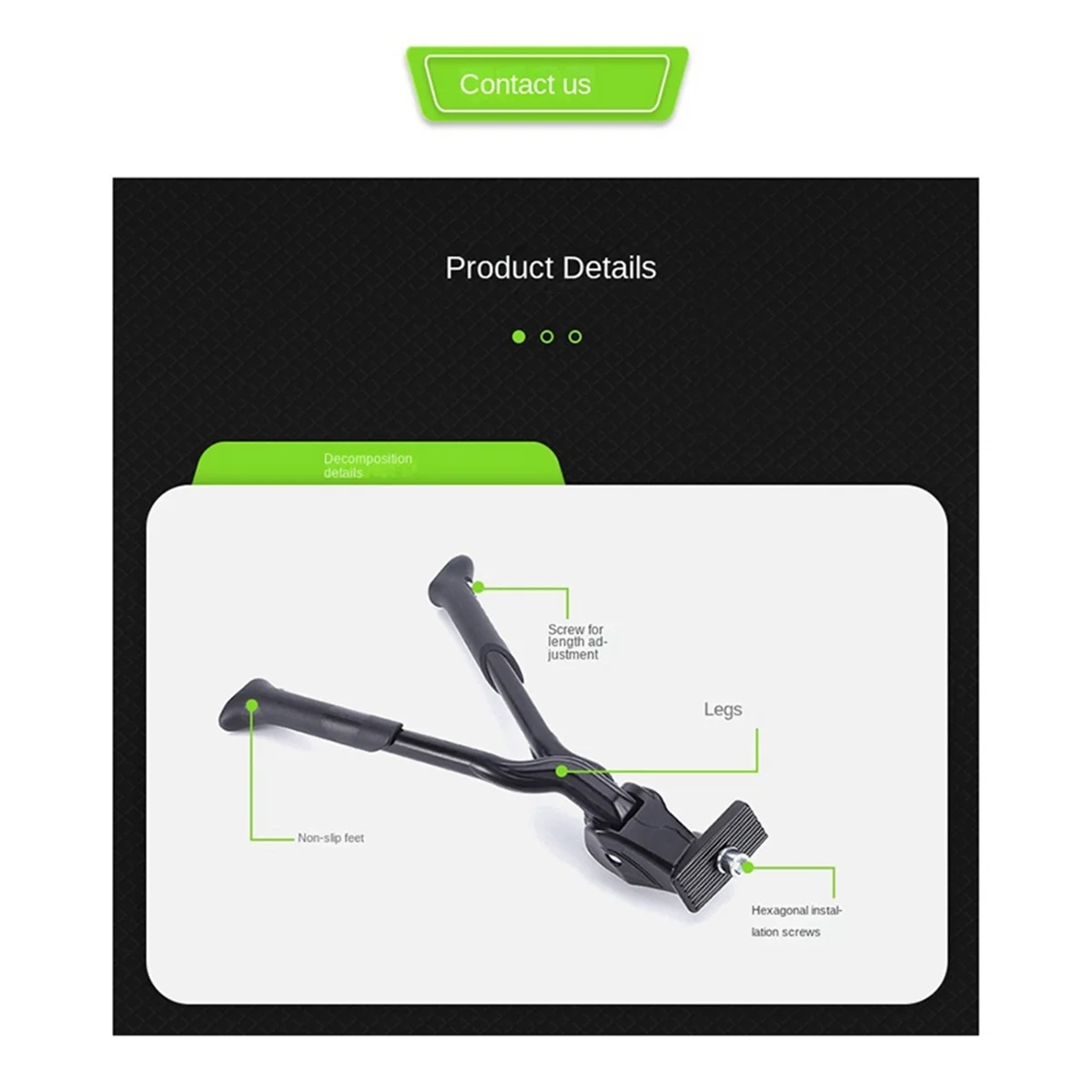 Neue 24 29 Zoll Dual Center Ständer Straße Mountainbike Fuß Unterstützung Parkplatz Rack Halterung Einstellbare Aluminium Legierung