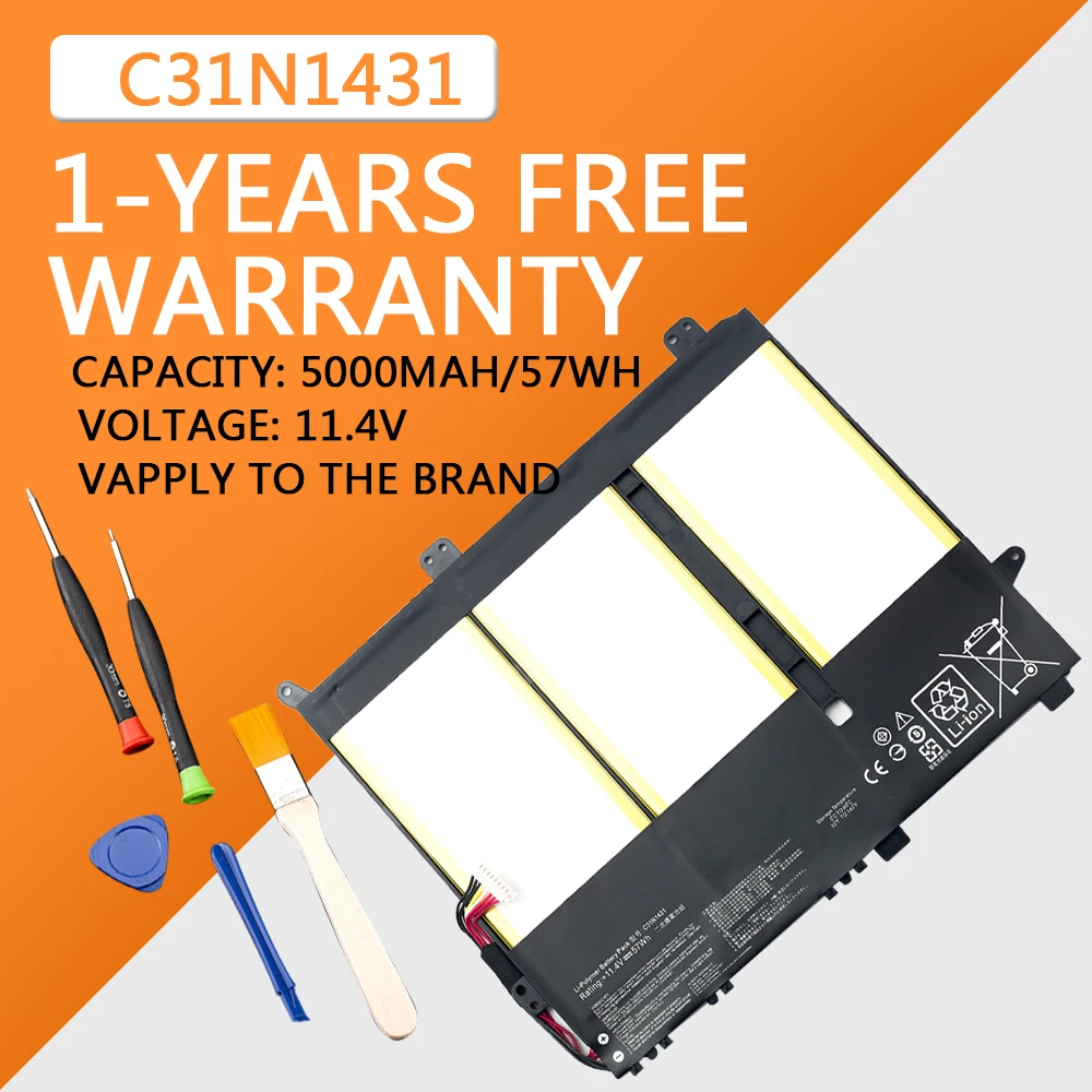 C31N1431 Laptop Battery For Asus VivoBook L403NA R416NA E403NA E403NA-FA003T EeeBook E403S E403SA-WX0004T FA087T R416SA L403SA