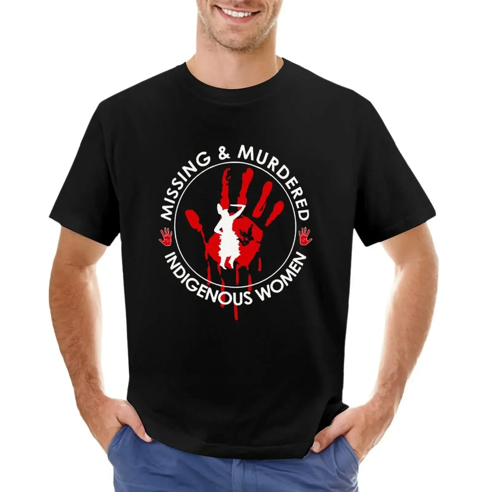 Missing and murdered Indigenous women T-Shirt oversizeds funnys heavy weight t shirts for men