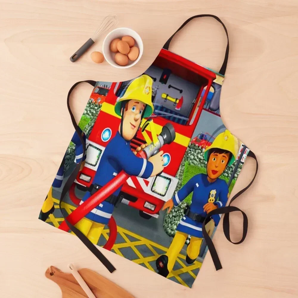 

fireman sam fireman toys pajamas birthday party supplies clothes Apron Home Utensils Kitchenware Chef Accessories Apron