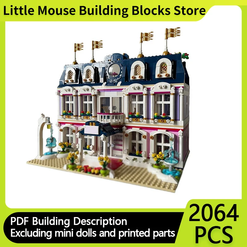

City Street View Model MOC Building Bricks Residential Buildings Modular Technology Gifts Holiday Assemble Children Toys Suit