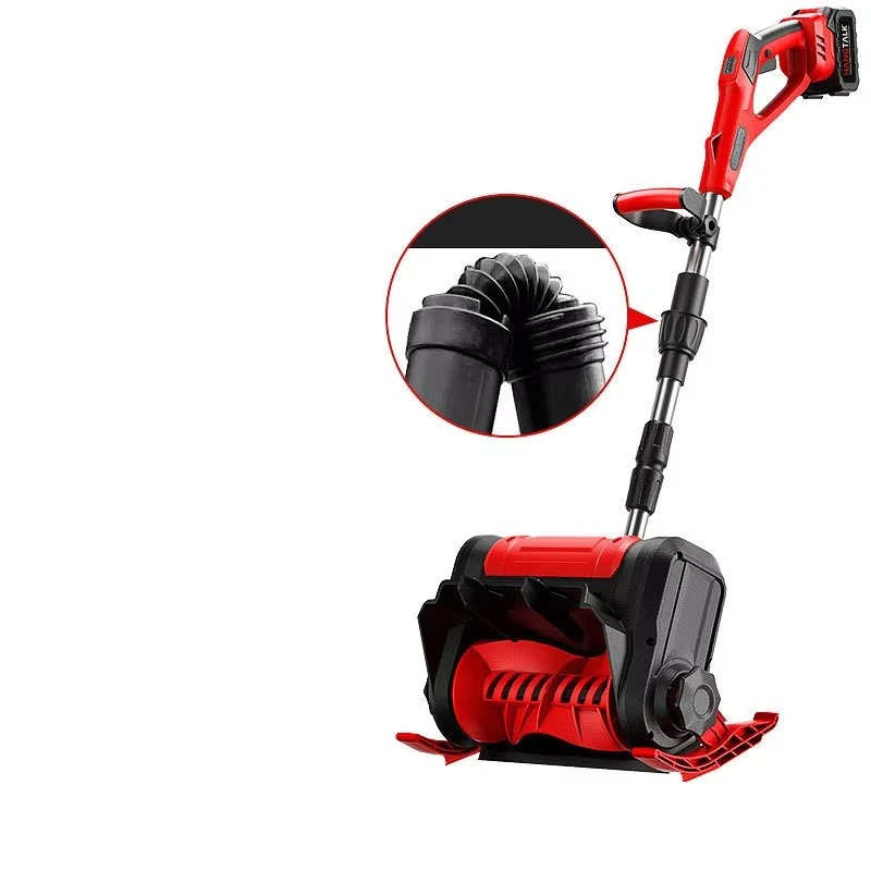 High-Power 21V Lithium Battery Snowplow Machine Small Household Hand-Pushed Snow Remover Battery-Powered