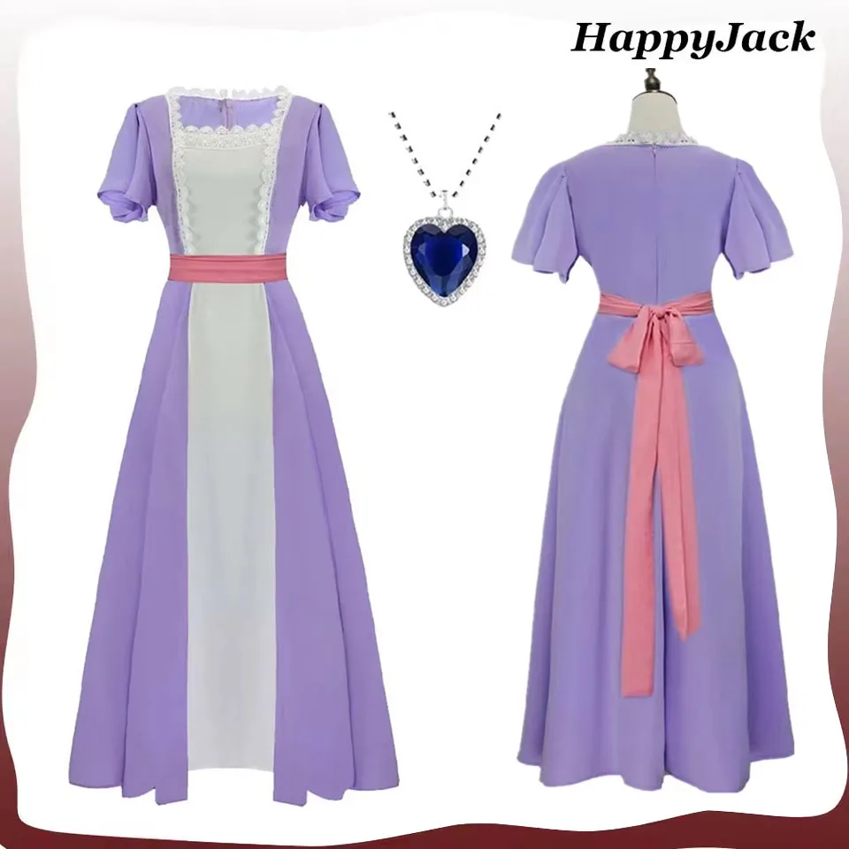 

Rose DeWitt Bukater Косплей Костюм Фантазия Ролевая Игра Взрослые Женщины Платье Пояс Ожерелье Наряды Хэллоуин Карнавальный Маскировочный Костюм