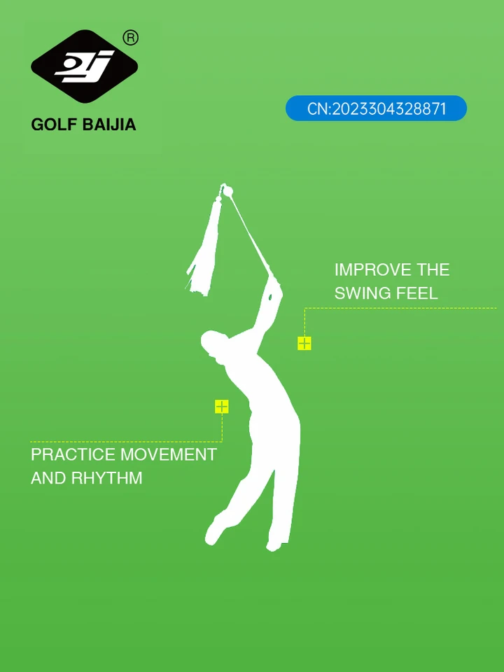 BAIJIAGolf Swing Trainer Golf Swing Training Ribbon Stick Golf