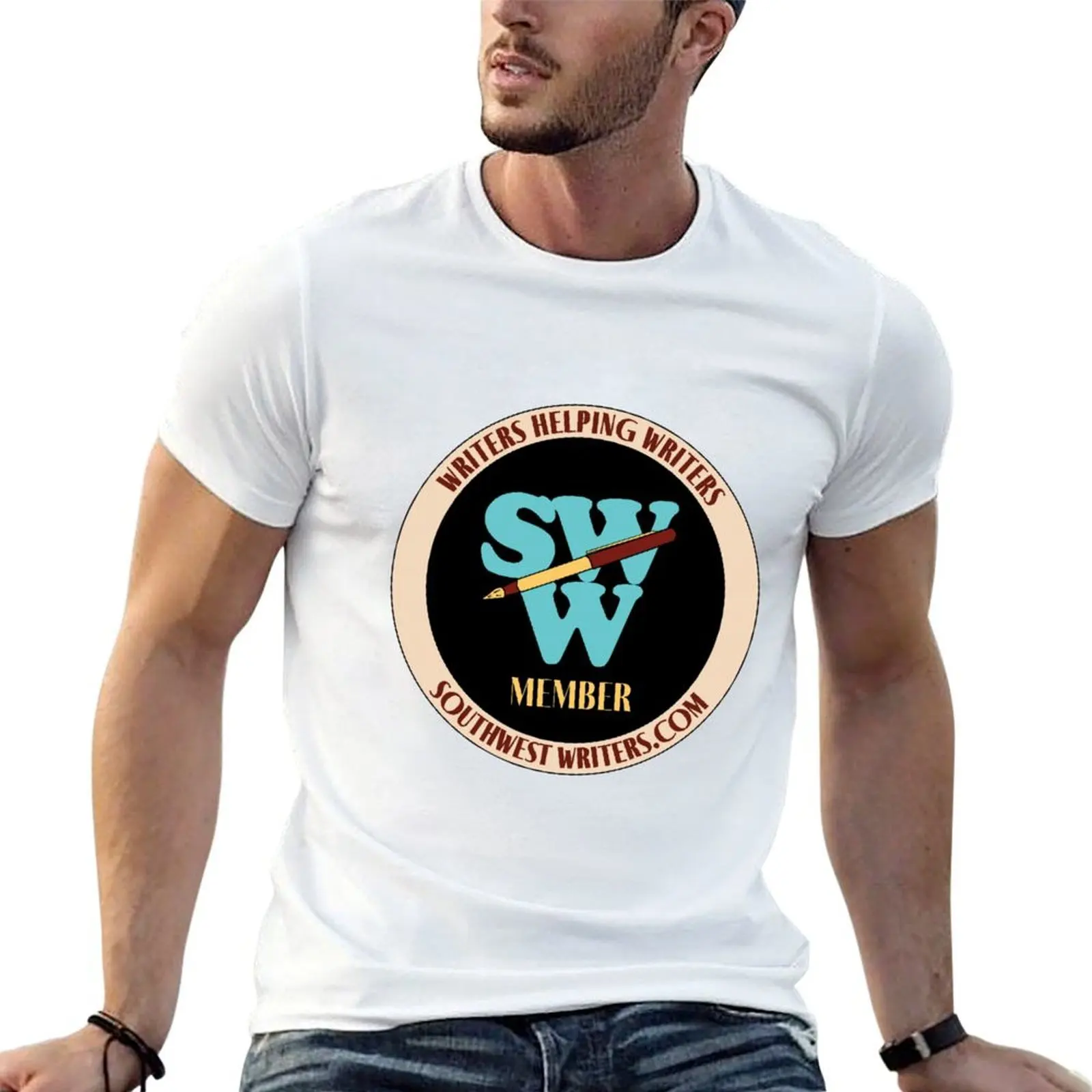 SWW Member Badge T-Shirt cotton t shirt man mens graphic t shirts man tshirt T-shirt