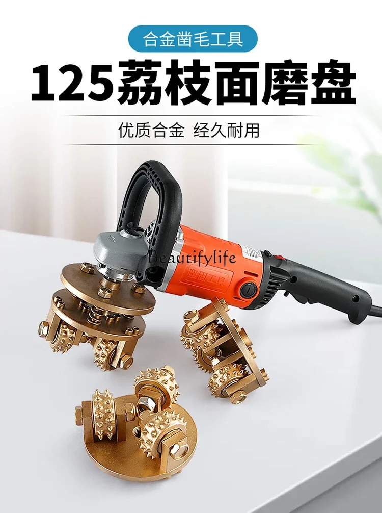 ld 38Alloy roller grinding disc Angle grinder special chisel wheel stone processing tool