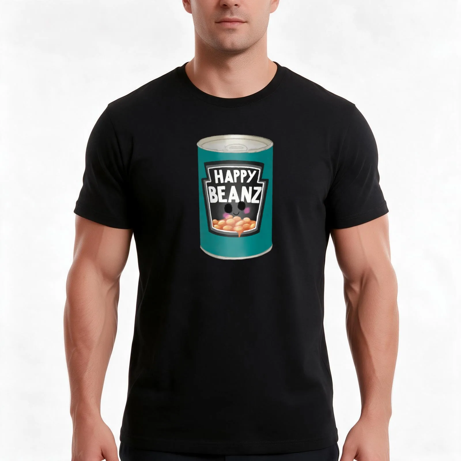 Baked Bins Tin T-Shirt Summer Casual Cotton Tee Oversized Streetwear Tops Vintage Graphic Print Loose Fit Short Sleeve