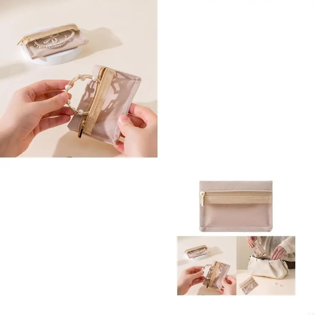 

Multipurpose Small Jewelry Flannel Zippered Bags for Organizing Ornaments Jewellery Accessories Organizers