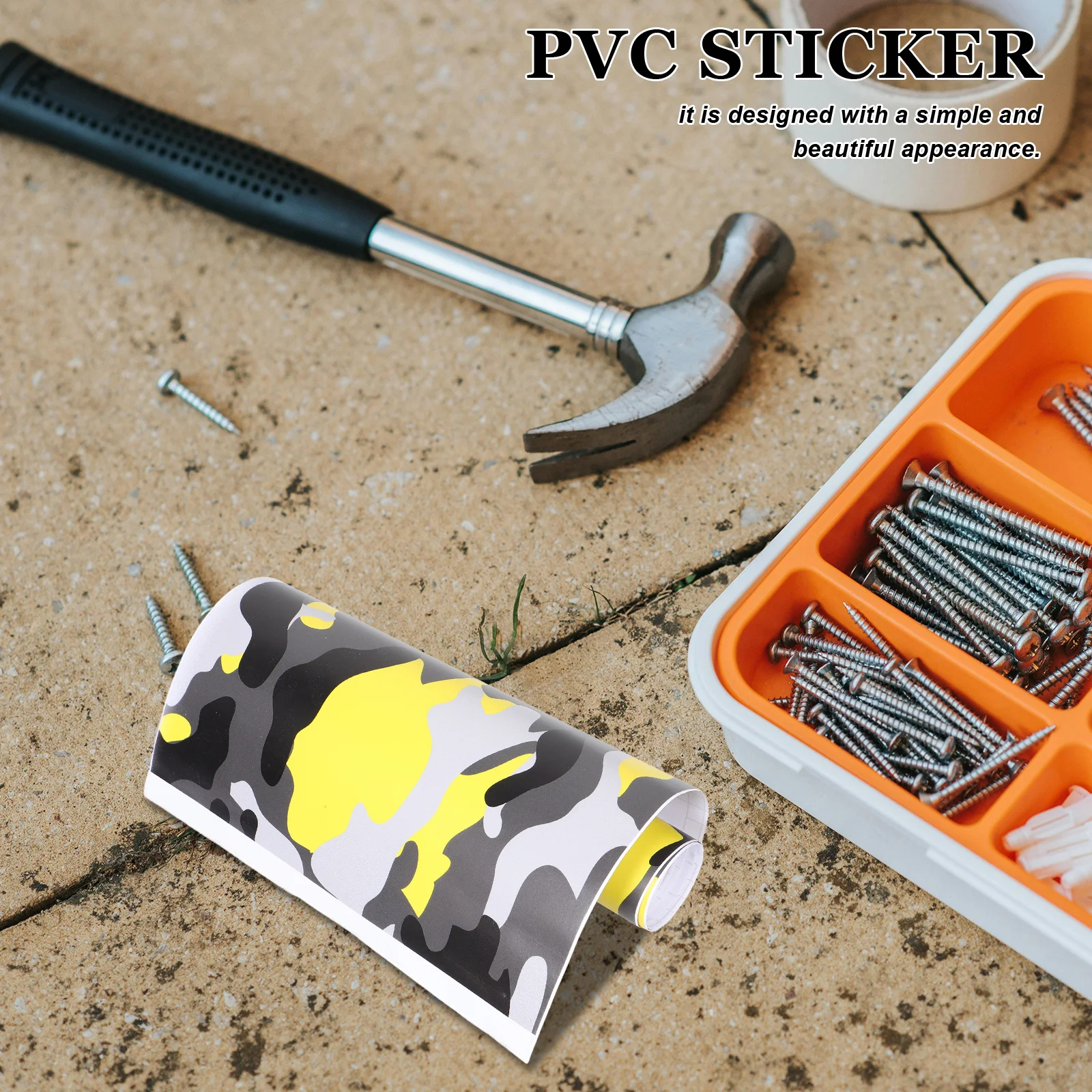 التمويه سيارة التفاف PVC فيلم الأصفر كامو الكتابة على الجدران دائم السيارات ملصق سيارة الديكور سيارة التصميم الداخلي لاصق الفيلم