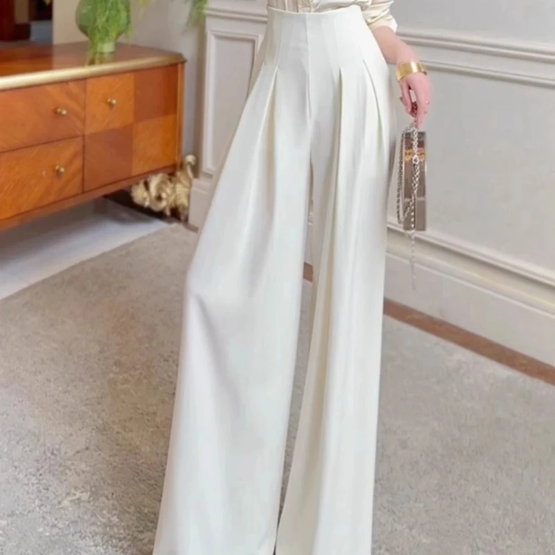 Feijie Pantalones anchos informales elegantes y personalizados de alta gama