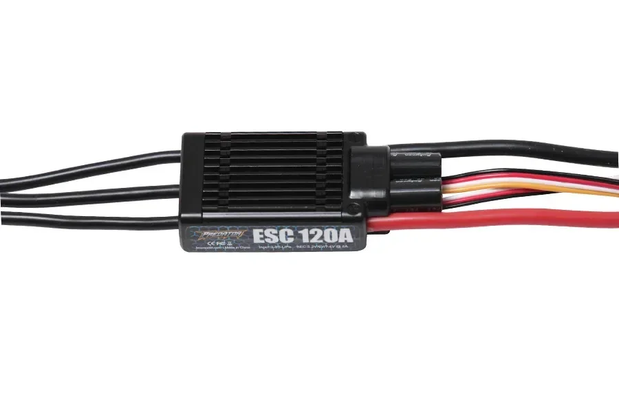 FMS PREDATOR 120A 3-8S LIPO Brushless ESC 8A 5.2V 6V 7.4V Adjustable BEC XT90 Plug for RC Airplane Fixed-Wing Drones