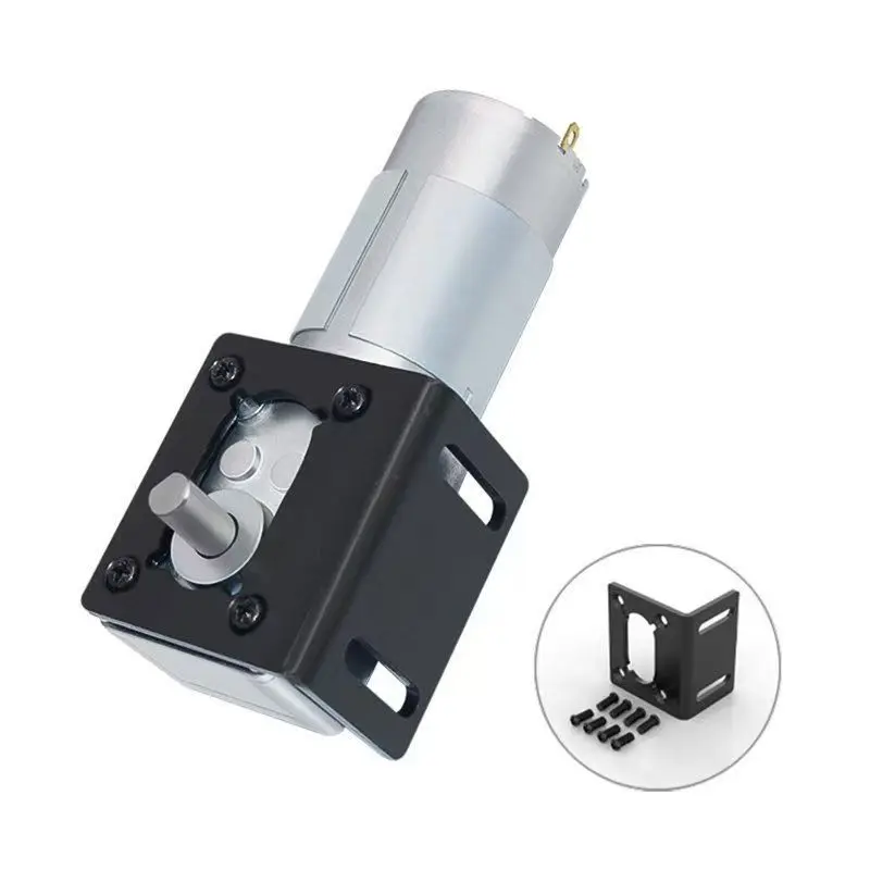 1 قطعة 5840-555 فرشاة المغناطيس الدائم تيار مستمر تباطؤ المحرك 12V24V توربو دودة منخفضة السرعة قابل للتعديل عزم دوران كبير الذاتي قفل