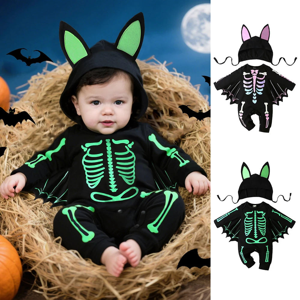 

Baby Boys Girls Halloween Clothes Bodysuits One-pieces Jumpsuits Rompers Overalls Cotton Clothing Newborn Infant Items Onesie