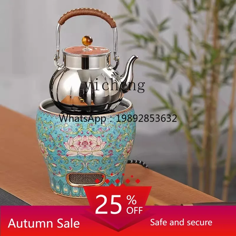 

Electric Ceramic Stove Tea Boiler Household Practical Mini Silent Boiler Outdoor Special