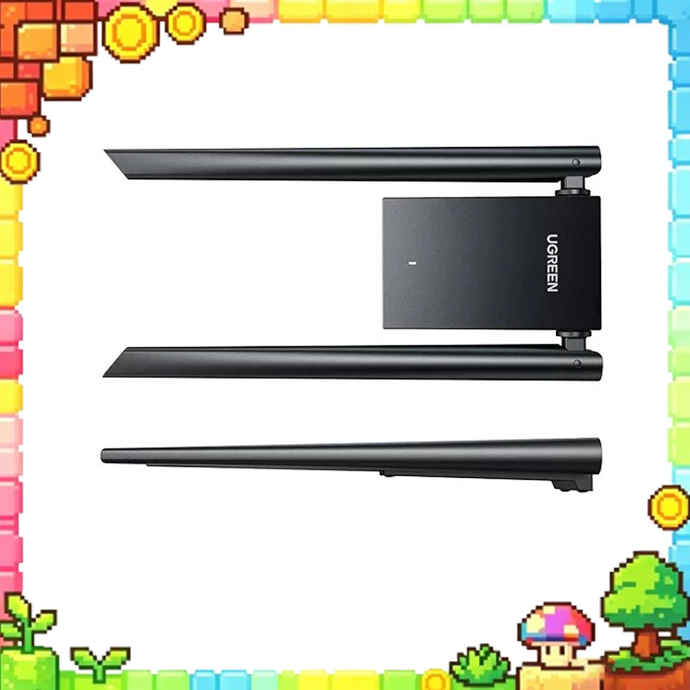 UGREEN 25226 USB WiFi Adapter CM495 AX1800 WiFi 6 USB 3.0 Dual Band 2.4GHz 5GHz Dual 5dBi Antennas for Windows 10 11 Only