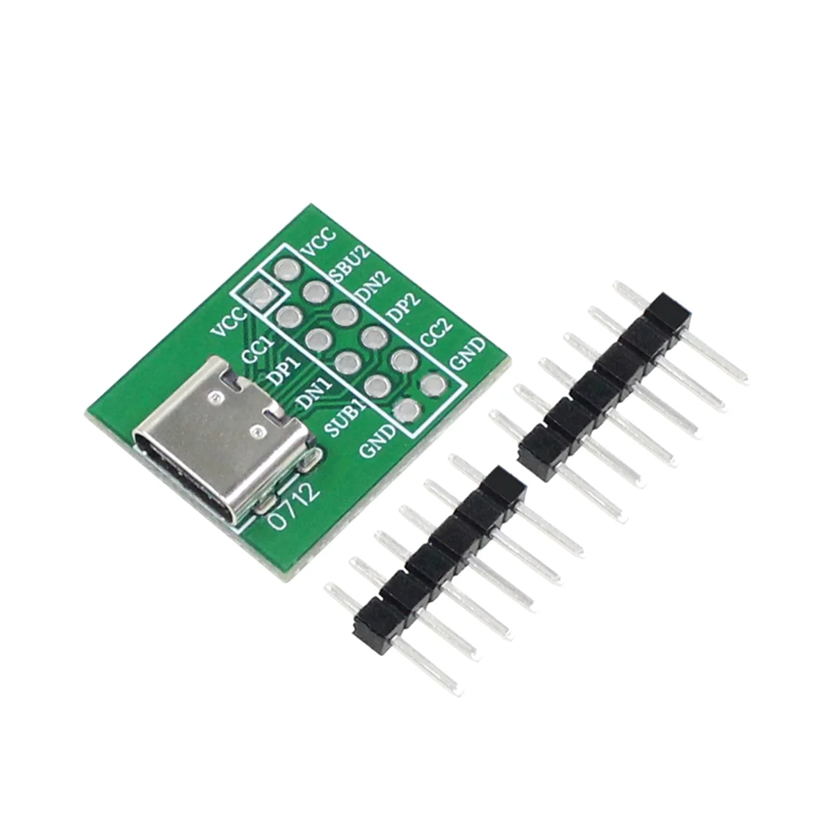 Tipo C Transferência USB Pin Test Board, Adaptador Feminino, Módulo Conversor