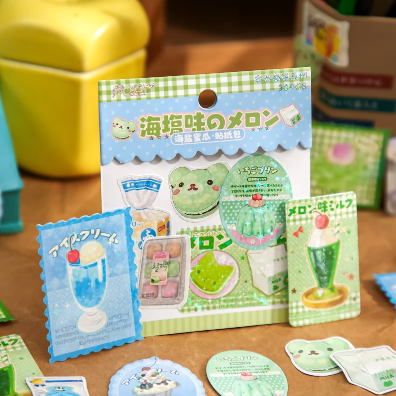 30pcs Cute Dessert Snack Stickers Decoration Scrapbooking Diary DIY Hand Account Collage Kawaii Stationery