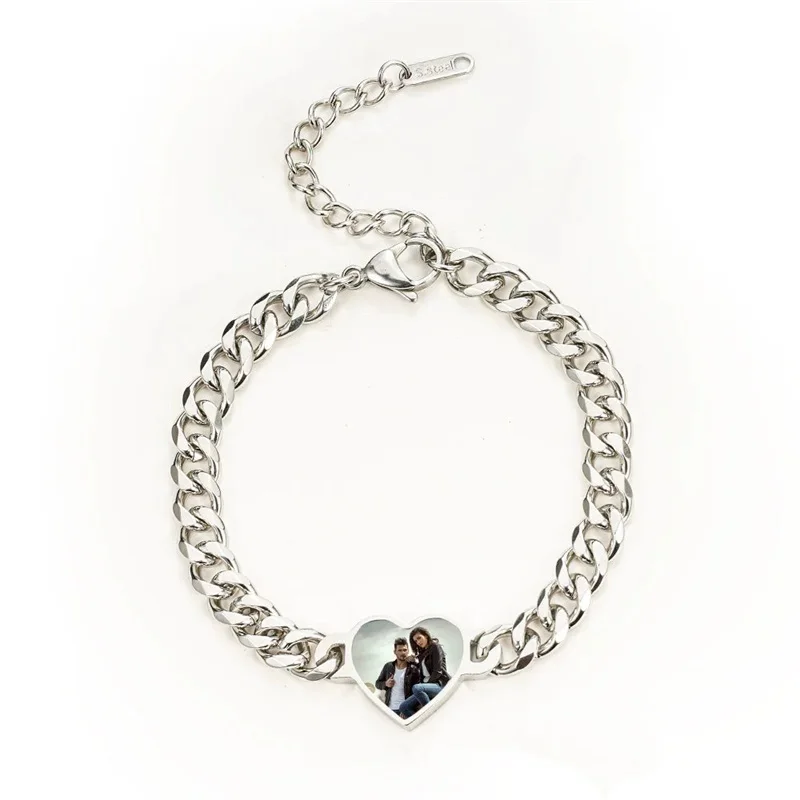 

Браслеты с текстом и изображением на заказ, волшебный браслет с тепловой активацией, персонализированный браслет с изменением цвета тепла, персонализированные фотомемятные подарки