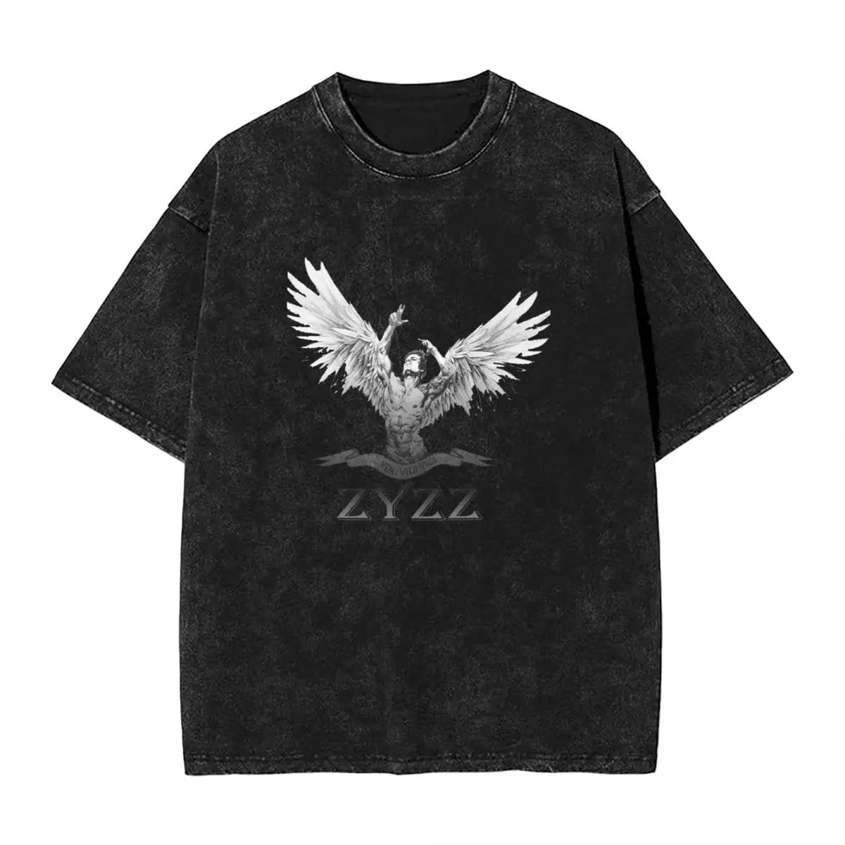 Zyzz T Shirt Wings Hip Hop T Shirts Short Sleeve Vintage Tops Summer Loose O-Neck Oversized Top Tees