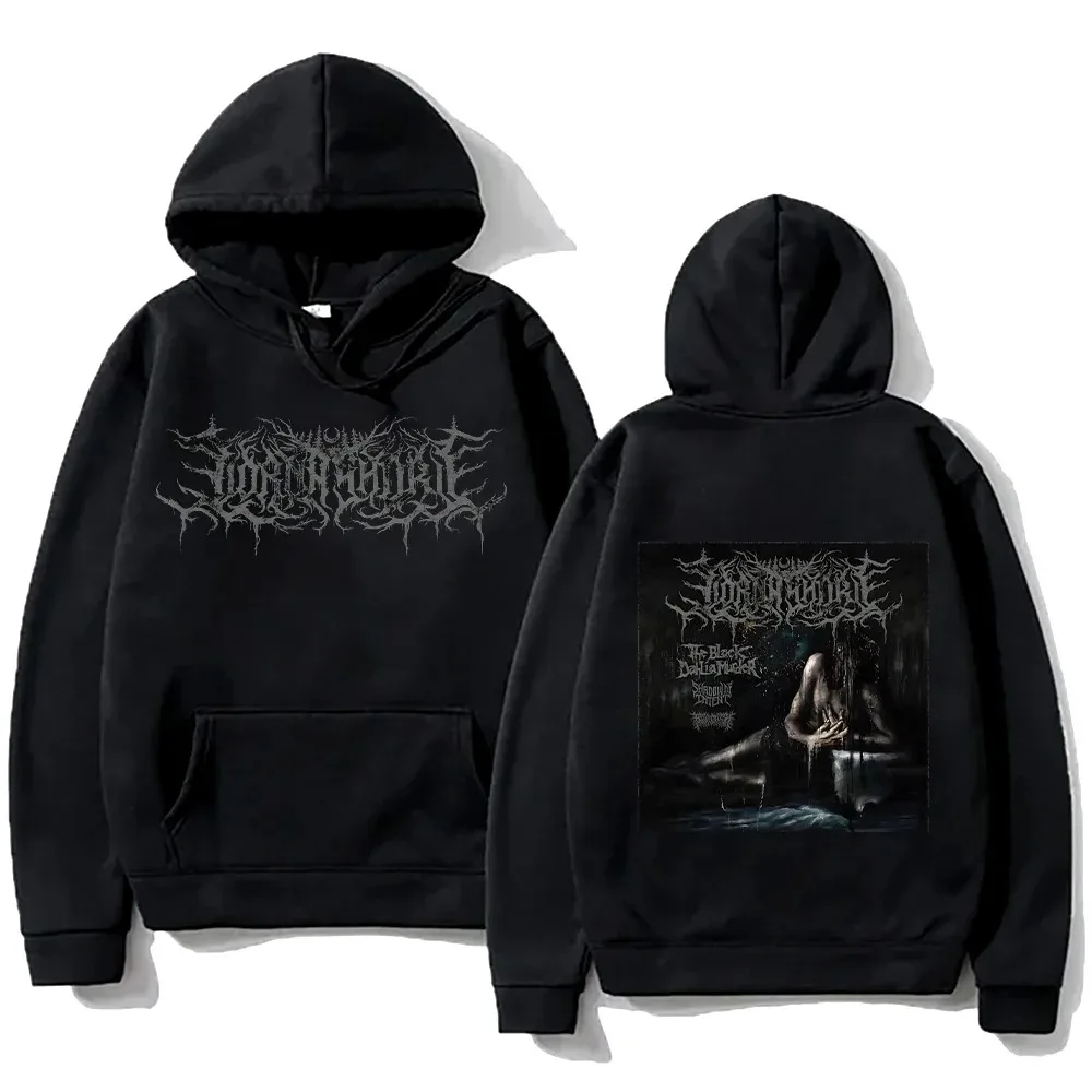 เสื้อฮู้ดวงดนตรี Deathcore ลอนาร์ ชอร์ ลาย Winter Hoody และ I Return To Nothingness สำหรับผู้ชายและผู้หญิง เสื้อพูลโอเวอร์ทรงโอเวอร์ไซส์ เสื้อสเวตเชิ้ตสำหรับฤดูใบไม้ร่วง