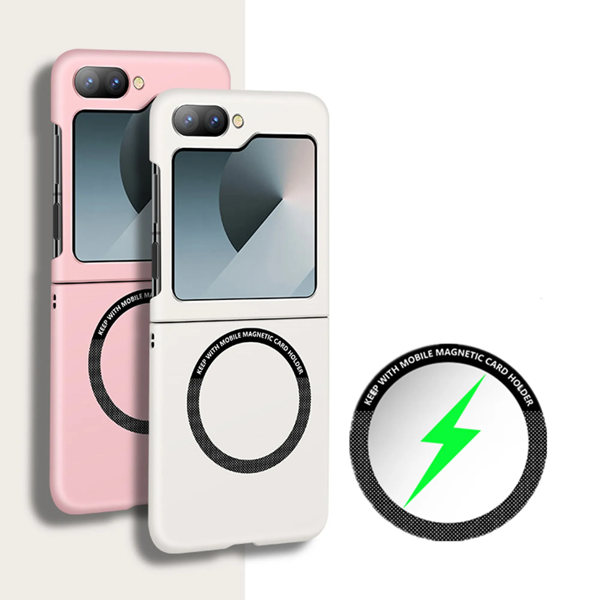 

Matte Frameless Metal Ring PC Magsafe Case For Samsung Galaxy Z Fold5 Fold 5 4 3 Shockproof Ultra Thin Back Case Cover Shell
