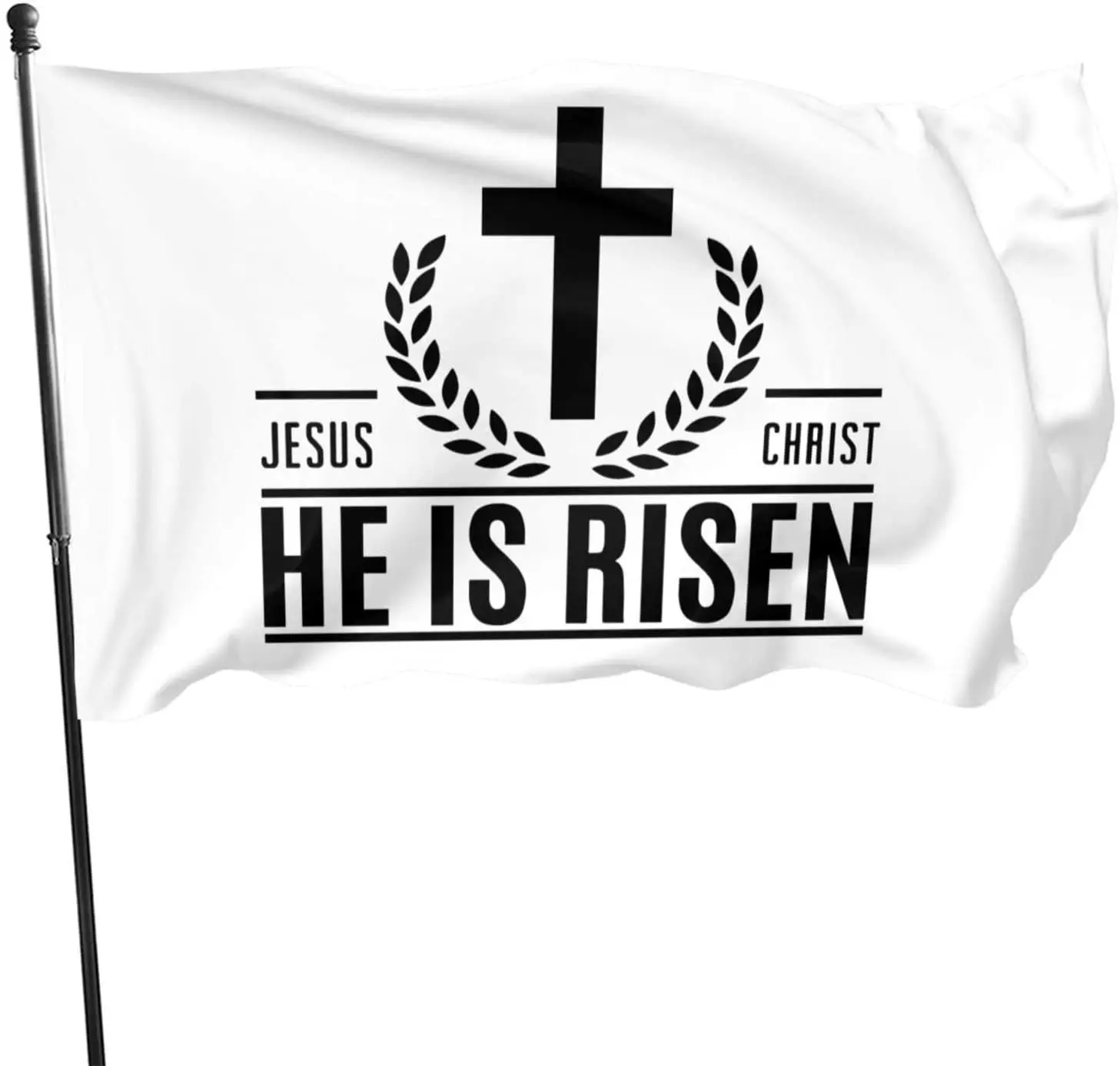 Jesus The Way The Truth The Life Polyester Flag Durable Fade Resistant Vivid Color Inside Outdoor Flag Memorial Gift Women Men