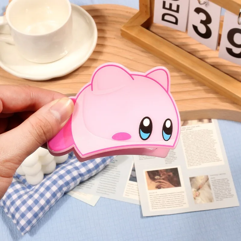 Süße rosa Kirby Grab Clip Mini Zubehör Haarschmuck einzigartiges Design Nische Kinderspielzeug kreatives Styling Weihnachtsgeschenk