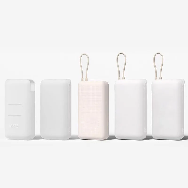 Shockproof Silicone Case for Xiaomi Built-in Cable Power Bank 20000 33W PB2033MI Dustproof Protective Power Bank Case view 5