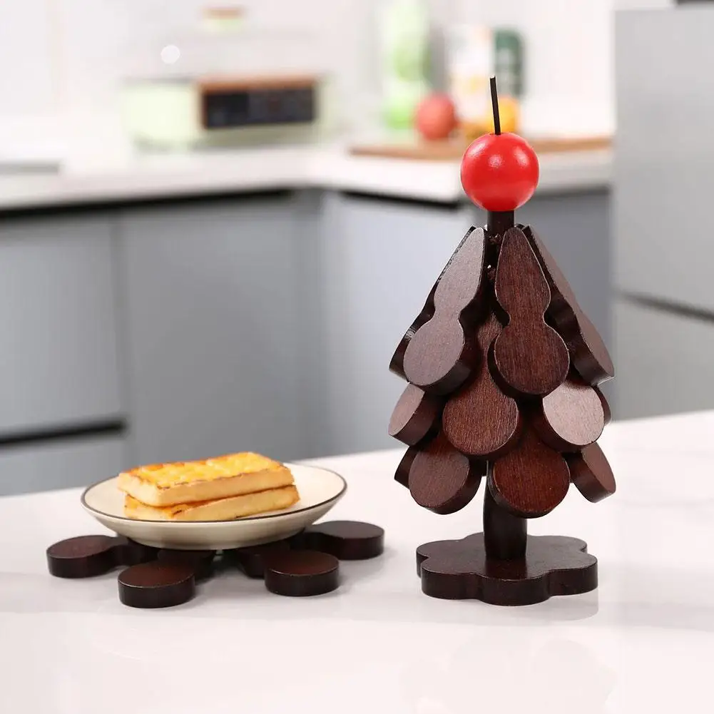 Изоляционный коврик для дерева, обеденный стол из цельного дерева, противоожоговый коврик, коврик для горшка, праздничный подарок, креативное и персонализированное украшение для дома