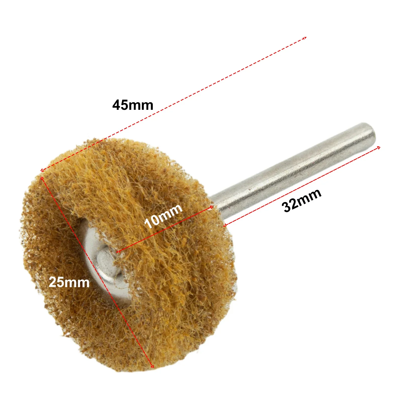 Polishing Wheels Abrasive Wheel Nylon Brush Practical 3mm Shank For Metal Polishing For Rotary Tool Buffing Wheels