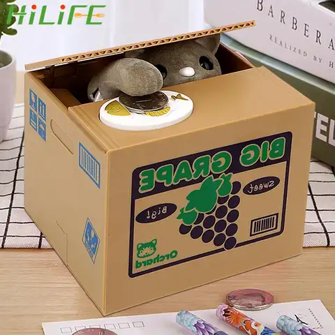 전자 돈 상자 어린이 선물 자동 팬더 고양이 훔치는 동전 은행 뜨거운 판매 돼지 저금통 돈 절약 상자 귀여운 플라스틱