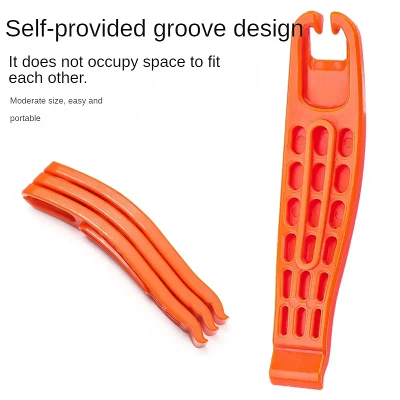 3 pezzi leva per pneumatici per pneumatici per bicicletta in nylon ultraleggero barra di leva per pneumatici per mountain bike cambio per cerchioni cucchiaio strumento per rimozione piede di porco per ciclismo