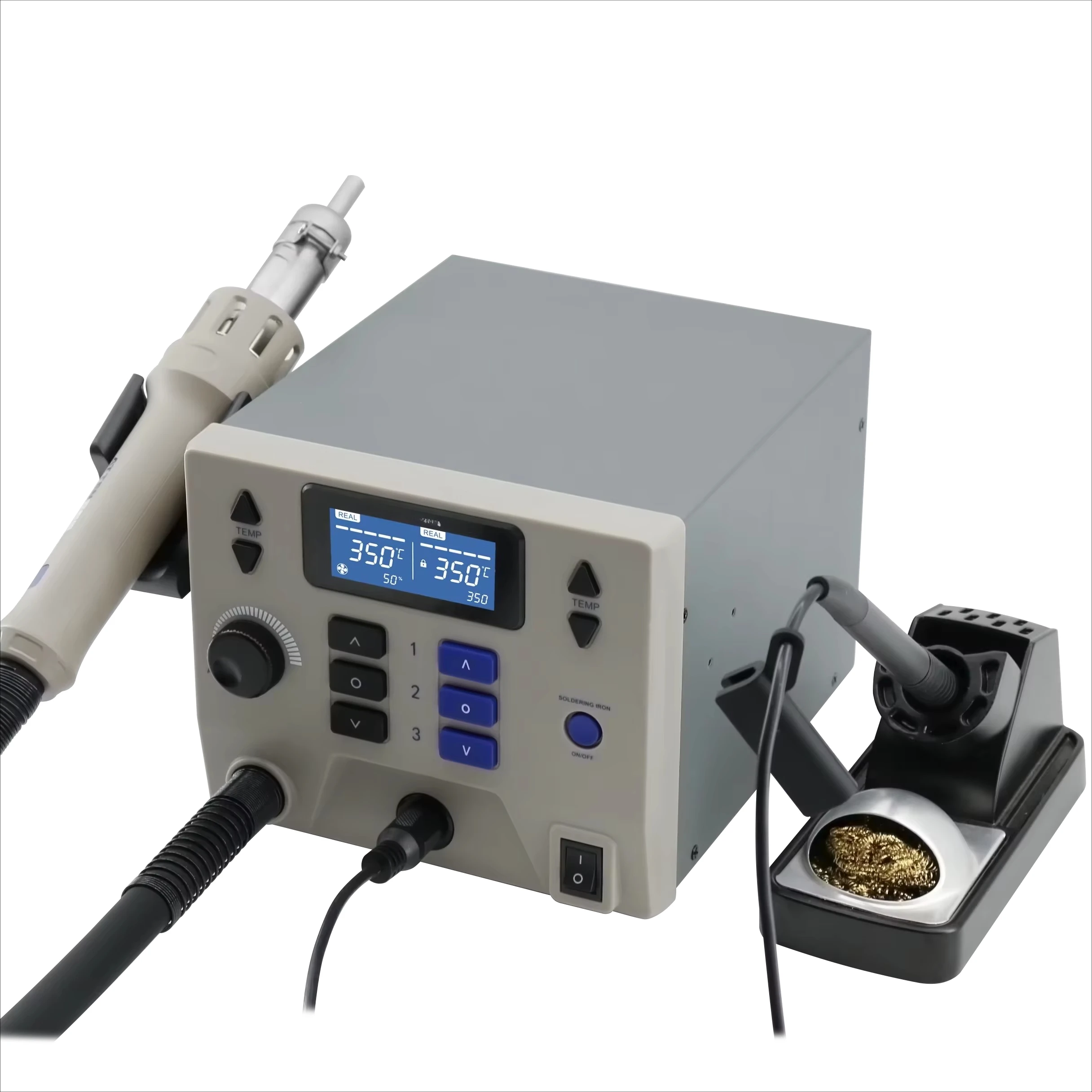 ATTEN ST-862D Update Version ST-8602D 1300W 2 in 1 Digital Rework Station Hot Air 90W Soldering Iron 110/220V