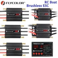 Flycolor 50A 70A 90A 120A 150A Brushless ESC 2-6S RC Boats Waterproof ESC Programme Card with BEC System for RC Boats