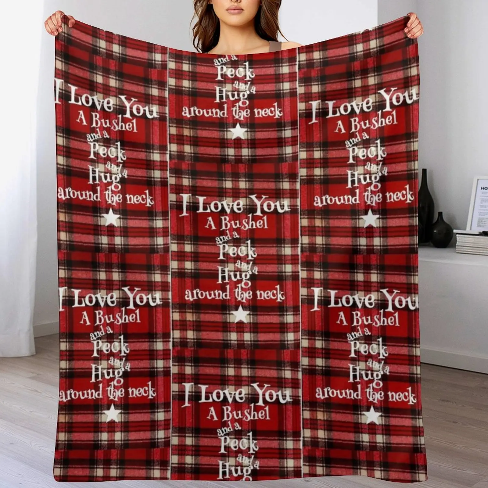 I love you a bushel and a peck Throw Blanket for babies cosplay anime Bed Fashionable Luxury Brand Blankets