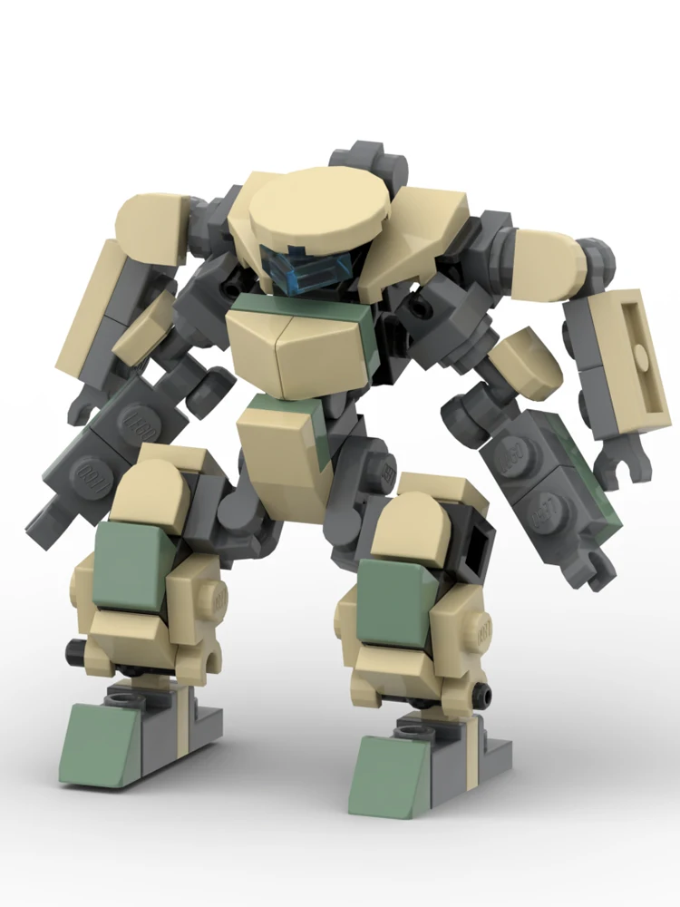 Mecha Warrior-bloques de construcción MOC para niños, Robot de acción, figura de Anime, juguetes para niños, bloques de montaje DIY, juguete para niños