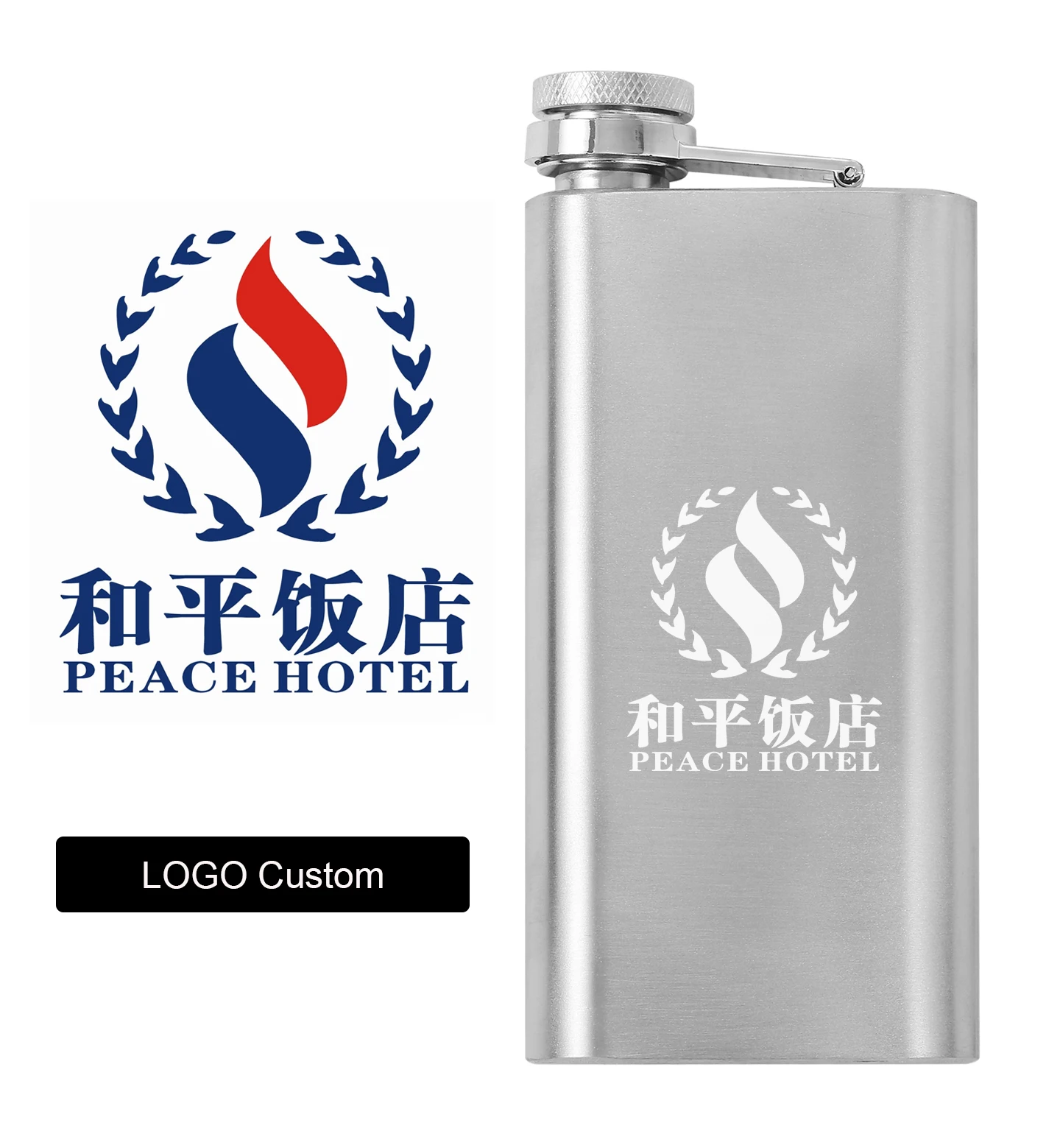 5oz 304 Edelstahl Rechteckige Mini-Hüftflasche Personalisiert mit Foto und Unterschrift Lasergraviert Tragbares Geschenk für Männer – Detail 9