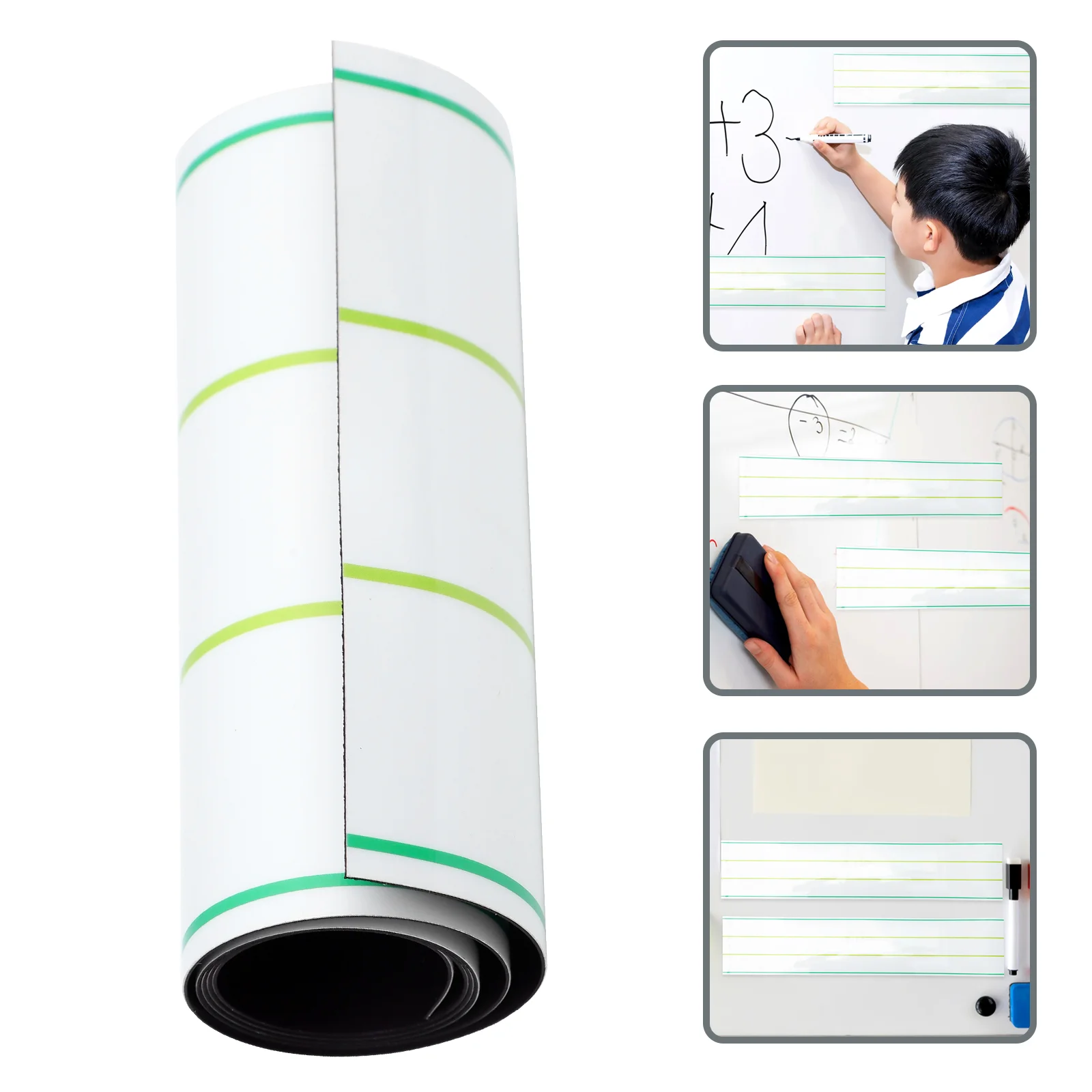 Magnetic Strip for Whiteboard Sentence Strip Magnetic Lined Strip for Whiteboard